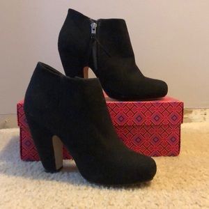 Black Suede Booties
